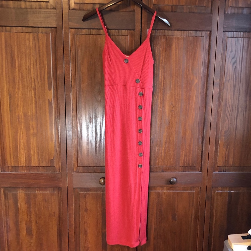 Maxi Sundress - Spaghetti Strap - Slit - Pencil - NWT